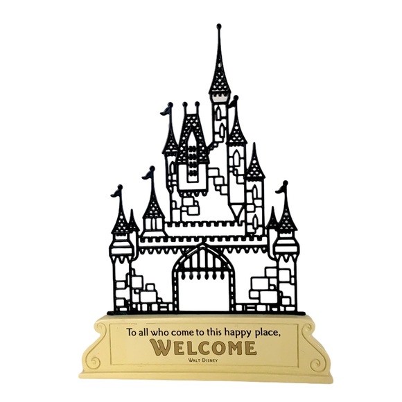 NWT Walt Disney 9" Castle Silhouette Happy Place